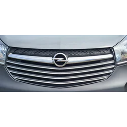 Opel VIVARO - CHROME GRILL slats dummy bumper