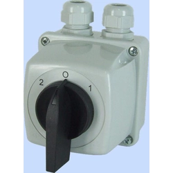 Elektromet Cam switch 2-0-1 3P 25A in housing IP65 Arc E25-73 (952573)