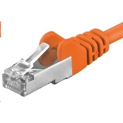 Premiumcord Patch cable CAT6a S-FTP, RJ45-RJ45, AWG 26/7 3m, orange