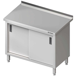 Stainless steel sliding cabinet 180x60 | Stalgast