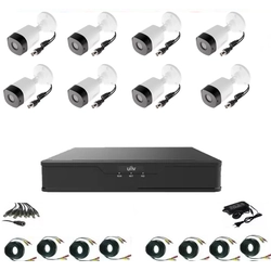 Professional video surveillance system 8 outdoor cameras 2 MP 1080P full hd IR20m, XVR 8 channels, full accessories, live internet