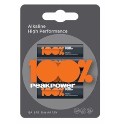 Alkaline battery Peakpower AA (R6) 4 pcs blister