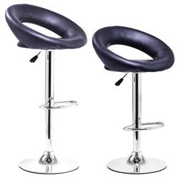 2 barové stoličky, dostupné v čiernej farbe