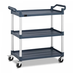 Waiter's trolley - 3 shelves - static load capacity 150 kg ROYAL CATERING 10011695 RC-ST910SS
