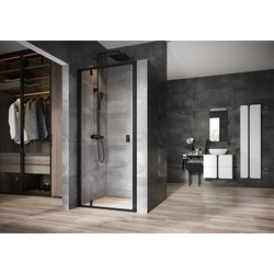 Shower door Ravak Nexty, NDOP1-80 black+Transparent