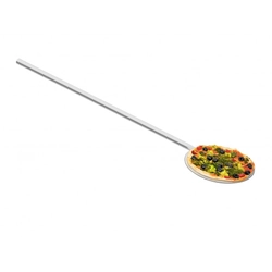 Lopatka na pizzu z nerezové oceli, délka 100 cm a průměr 20 cm