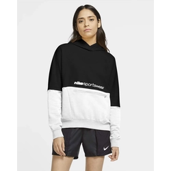 Sweatshirt Nike W NSW HOODY FT ARCHIVE RMX black / white