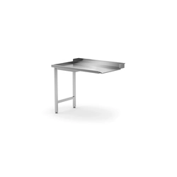 Dishwasher unloading table on two legs - left | 600x700x850 mm