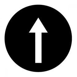 Legendární štítek pro zařízení řídicích obvodů Eaton 218173 Kolo Byt Černá Symbol „šipka“