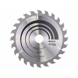 Bosch circular saw blade 210 x 30 mm | number of teeth: 24 db | cutting width: 2,8 mm