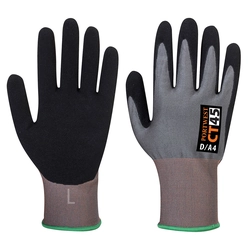 PORTWEST Gloves CT HR nitrile foam Size: 2XL, Color: gray