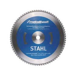 Metallkraft circular saw blade for steel - inox Number of teeth: 80 pcs | 355 x 25,4 x 2,4 mm