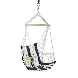 CRAIG hammock chair, cotton, 100x50 cm, 150kg, blue