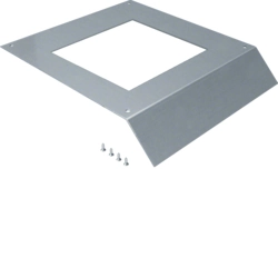 Cover on-floor duct Hager AKM400244Q12 Cover one-sided bevelled Standard Square Steel
