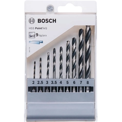 Twist drill set Bosch HSS PointTeQ,9 pcs