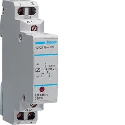 Installation relay Hager EN145 Partially electronic DIN rail DC DC AC