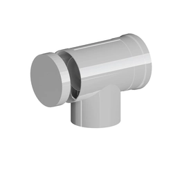 Concentric elbow for PP-AL chimney systems 87° DN80/125mm with access with gasket [EPDM] ONNLINE