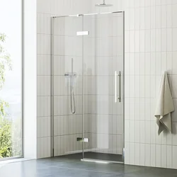 Hinged shower door Ravak Cool!, COSD2-120 chrome+glass Transparent