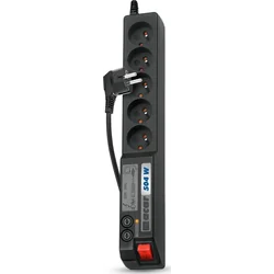 Acar power strip 504W surge protection 5 sockets 3 m black (W0070)