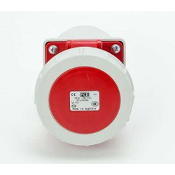 CEE socket outlet Pce 1242-6 Surface mounted (plaster) 400 V (50+60 Hz) red Red IP67 Screwed terminal
