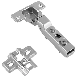 Overlay furniture hinge X91N without spring + H-0 guide