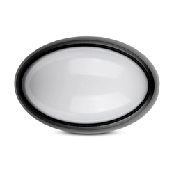 VT8016 12W Oval Ceiling Lamp / IP54 / Color: 4500K / Housing: Black