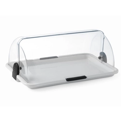 Single display cabinet with a RollTop lid - Hendi 871706