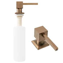 Sink dispenser for Rea liquid, square, copper