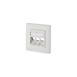 METZ CONNECT module flush-mounted junction box 3 Port unequipped pure white