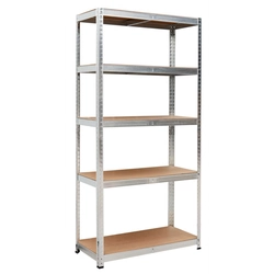 Storage rack 5 levels 150x75x30 capacity 625 kg