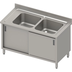 A table with a sink 2-kom.(P), sliding door 1200x700x850 mm, embossed top, flush rim 100x15x10