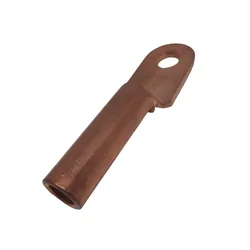 Copper electrical slipper With 185mm² tubular terminals hole diameter 17mm length 126mm