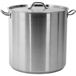 Stainless steel pot, dia. 45cm 71.6L + lid