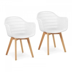 Chairs - 2 pcs. - up to 150 kg - seats 490 x 450 x 450 mm - white FROMM STARCK 10260319 STAR_SEAT_34