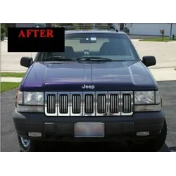 1993-1998 JEEP GRAND CHEROKEE- Chrome strips, chrome grill