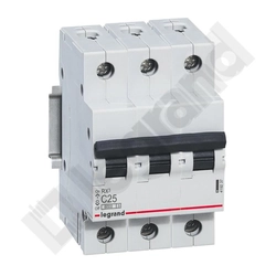 Circuit breaker RX3 3P c 25A 6000A