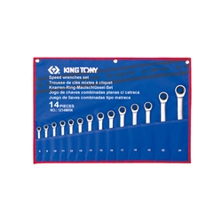 8-24 KING TONY 12114MRN ratchet combination wrenches
