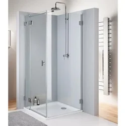 Shower door 80 cm left hinged transparent glass Koło Next HDSF80222003L - sale