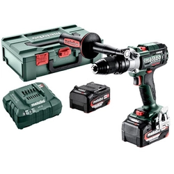 Metabo SB 18 LTX-3 BL I Metal cordless impact drill and screwdriver 18 V|130 Nm |1,5 -13 mm | Carbon Brushless |2 x 5,2 Ah battery + charger | in metaBOX
