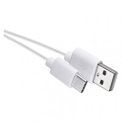 Nabíjecí a datový kabel USB-A 2.0 / USB-C 2.0, 0,2 m, bílý