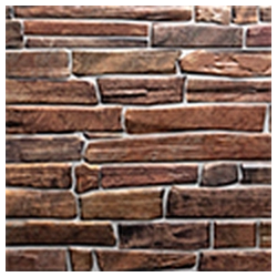 Regul PVC wall panel - Soroskő - Reddish brown stone