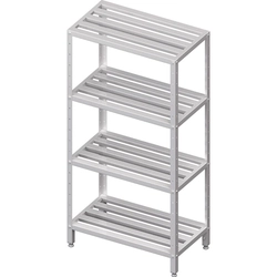 Warehouse shelf, grating shelves 1400x500x1800 screwed