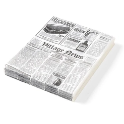 Parchment paper print newspaper 200x250