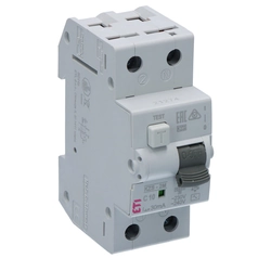 Residual current circuit breaker with overcurrent protection KZS-2M AC C10/0.03