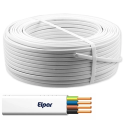 YDYp cable 4x4 wife 450/750V, white, ELPAR