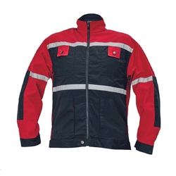 TAYRA overall jacket, 240g / m2, 35% cotton, 65% polyester 50 red-black