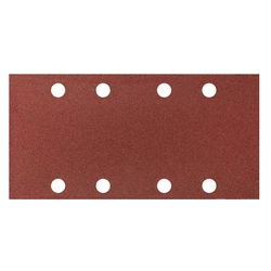 Velcro sanding sheet 93 x 185 mm, K180, 5 pcs, with holes