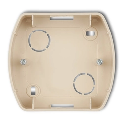 Surface mounted housing for flush mounted switching device Karlik 8PTH-1 Flash gilt IP20