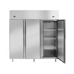 3-DRZWIOWA FRIGORIFERO E ARMADIO CONGELATORE INOX CON CAPACITÀ 900L+450L INVEST HORECA YBF9238