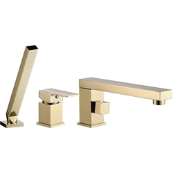 3-piece gold Rea Glen bath mixer